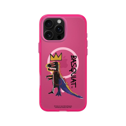 iPhone 16 Pro Max Clear (MagSafe 兼容)  巴斯奇亞 Jean-Michel Basquiat 小恐龍