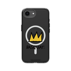 iPhone 16e Clear (MagSafe 兼容)  巴斯奇亞 Jean-Michel Basquiat 皇冠