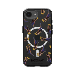 iPhone 17e Clear (MagSafe 兼容)  巴斯奇亞 Jean-Michel Basquiat 小恐龍-拼貼款
