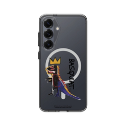 Galaxy S25 Clear (MagSafe 兼容)  巴斯奇亞 Jean-Michel Basquiat 小恐龍