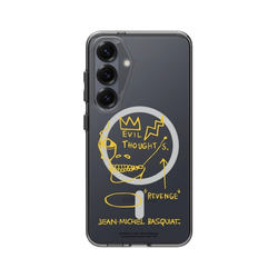 Galaxy S25 Clear (MagSafe 兼容)  巴斯奇亞 Jean-Michel Basquiat 邪惡思想