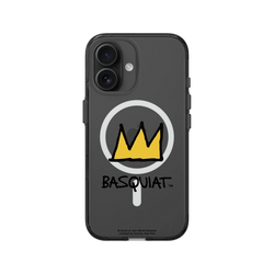 iPhone 16 Clear (MagSafe 兼容 & 相機按鈕)  巴斯奇亞 Jean-Michel Basquiat 皇冠