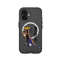 iPhone 16 Clear (MagSafe 兼容 & 相機按鈕)  巴斯奇亞 Jean-Michel Basquiat 小恐龍