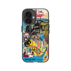 iPhone 16 Clear (MagSafe 兼容 & 相機按鈕)  巴斯奇亞 Jean-Michel Basquiat 骷顱頭