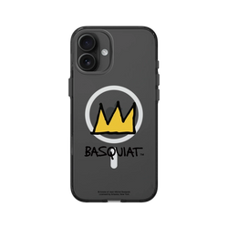 iPhone 16 Plus Clear (MagSafe 兼容 & 相機按鈕)  巴斯奇亞 Jean-Michel Basquiat 皇冠