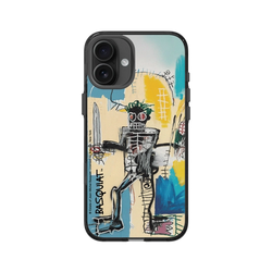 iPhone 16 Plus Clear (MagSafe 兼容 & 相機按鈕)  巴斯奇亞 Jean-Michel Basquiat 戰士