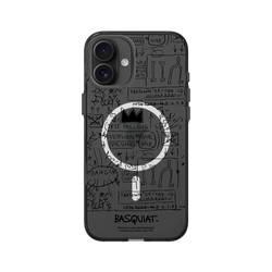iPhone 16 Plus Clear (MagSafe 兼容 & 相機按鈕)  巴斯奇亞 Jean-Michel Basquiat Beat Bop