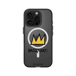 iPhone 16 Pro Clear (MagSafe 兼容 & 相機按鈕)  巴斯奇亞 Jean-Michel Basquiat 皇冠