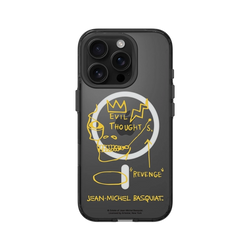 iPhone 16 Pro Clear (MagSafe 兼容 & 相機按鈕)  巴斯奇亞 Jean-Michel Basquiat 邪惡思想