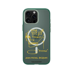 iPhone 16 Pro Max Clear (MagSafe 兼容 & 相機按鈕)  巴斯奇亞 Jean-Michel Basquiat 邪惡思想