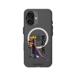 iPhone 17 Clear (MagSafe 兼容 & 相機按鈕)  巴斯奇亞 Jean-Michel Basquiat 小恐龍