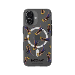 iPhone 17 Clear (MagSafe 兼容 & 相機按鈕)  巴斯奇亞 Jean-Michel Basquiat 小恐龍-拼貼款