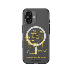 iPhone 17 Clear (MagSafe 兼容 & 相機按鈕)  巴斯奇亞 Jean-Michel Basquiat 邪惡思想
