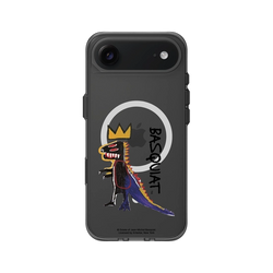 iPhone Air Clear (MagSafe 兼容 & 相機按鈕)  巴斯奇亞 Jean-Michel Basquiat 小恐龍