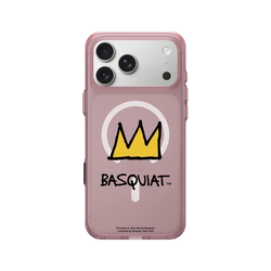 iPhone 17 Pro Max Clear (MagSafe 兼容 & 相機按鈕)  巴斯奇亞 Jean-Michel Basquiat 皇冠