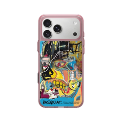 iPhone 17 Pro Max Clear (MagSafe 兼容 & 相機按鈕)  巴斯奇亞 Jean-Michel Basquiat 骷顱頭