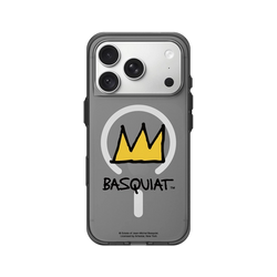 iPhone 18 Pro Clear (MagSafe 兼容 & 相機按鈕)  巴斯奇亞 Jean-Michel Basquiat 皇冠
