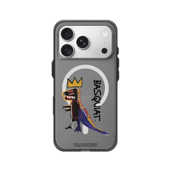 iPhone 18 Pro Clear (MagSafe 兼容 & 相機按鈕)  巴斯奇亞 Jean-Michel Basquiat 小恐龍