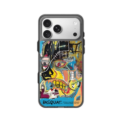iPhone 18 Pro Max Clear (MagSafe 兼容 & 相機按鈕)  巴斯奇亞 Jean-Michel Basquiat 骷顱頭