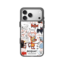 iPhone 18 Pro Max Clear (MagSafe 兼容 & 相機按鈕)  巴斯奇亞 Jean-Michel Basquiat 蝙蝠俠