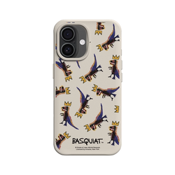 iPhone 16 SolidX (MagSafe 兼容)  巴斯奇亞 Jean-Michel Basquiat 小恐龍-拼貼款