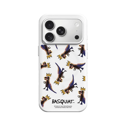 iPhone 18 Pro SolidX (MagSafe 兼容)  巴斯奇亞 Jean-Michel Basquiat 小恐龍-拼貼款