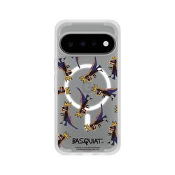 Pixel 11 SolidX (MagSafe 兼容)  巴斯奇亞 Jean-Michel Basquiat 小恐龍-拼貼款