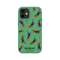 iPhone 12 mini SolidSuit (MagSafe 兼容)  巴斯奇亞 Jean-Michel Basquiat 小恐龍-拼貼款