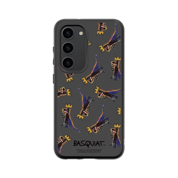 Galaxy S23 SolidSuit (MagSafe 兼容)  巴斯奇亞 Jean-Michel Basquiat 小恐龍-拼貼款