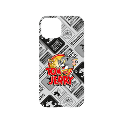 犀牛盾NX (MagSafe 兼容)背板 - iPhone 13 mini - 【聯名設計款】 - 湯姆貓與傑利鼠 Tom and Jerry - 貼紙系列 - 復古LOGO