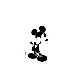 犀牛盾NX (MagSafe 兼容)背板 - iPhone 14 Plus - 【聯名設計款】 - 迪士尼-米奇 Mickey - 黑標款-米奇只有黑色