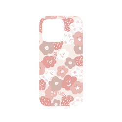 犀牛盾NX (MagSafe 兼容)背板 - iPhone 14 Pro - 【聯名設計款】 - Hahababy 二伯 - 粉紅花花款