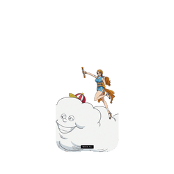 犀牛盾Mod NX (MagSafe 兼容)手機殼 - iPhone 14 Pro - 航海王 One Piece - 角色系列-雷雲宙斯與娜美