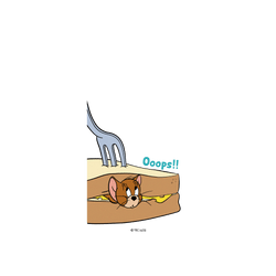 犀牛盾NX (MagSafe 兼容)背板 - iPhone 14 Pro Max - 【聯名設計款】 - 湯姆貓與傑利鼠 Tom and Jerry - 傑利鼠夾心三明治
