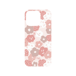 犀牛盾NX (MagSafe 兼容)背板 - iPhone 15 Pro - 【聯名設計款】 - Hahababy 二伯 - 粉紅花花款