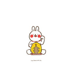 犀牛盾Mod NX手機殼 - iPhone 7/8/SE2/SE3 - 【聯名設計款】 - 懶散兔與啾先生 Lazy Rabbit and Mr.Chu - 招財