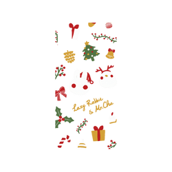 犀牛盾NX系列背板 - iPhone X - 【聯名設計款】 - 懶散兔與啾先生 Lazy Rabbit and Mr.Chu - About Christmas