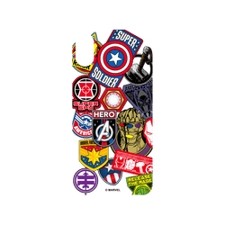 犀牛盾NX系列背板 - iPhone X - 【聯名設計款】 - 迪士尼-漫威 Marvel - 漫威英雄-貼紙系列