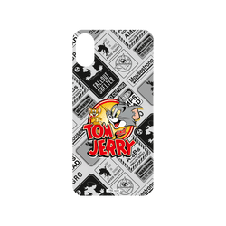 犀牛盾NX系列背板 - iPhone X - 【聯名設計款】 - 湯姆貓與傑利鼠 Tom and Jerry - 貼紙系列 - 復古LOGO