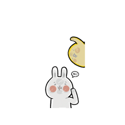 犀牛盾NX系列背板 - iPhone XS - 【聯名設計款】 - 懶散兔與啾先生 Lazy Rabbit and Mr.Chu - 貼玻璃