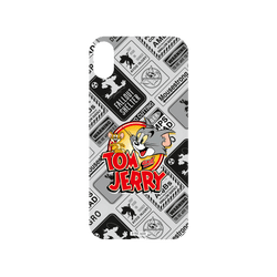 犀牛盾NX系列背板 - iPhone XS - 【聯名設計款】 - 湯姆貓與傑利鼠 Tom and Jerry - 貼紙系列 - 復古LOGO