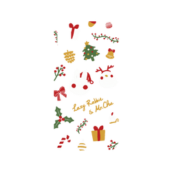 犀牛盾NX系列背板 - iPhone XR - 【聯名設計款】 - 懶散兔與啾先生 Lazy Rabbit and Mr.Chu - About Christmas