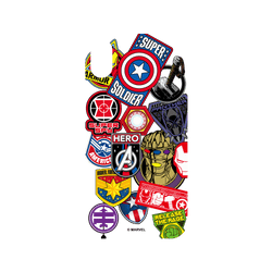 犀牛盾NX系列背板 - iPhone XR - 【聯名設計款】 - 迪士尼-漫威 Marvel - 漫威英雄-貼紙系列
