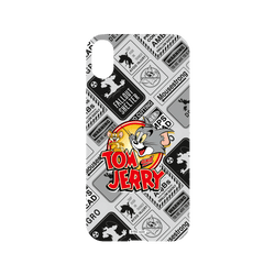 犀牛盾NX系列背板 - iPhone XR - 【聯名設計款】 - 湯姆貓與傑利鼠 Tom and Jerry - 貼紙系列 - 復古LOGO