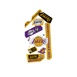 犀牛盾Mod NX手機殼 - iPhone XS Max - 【聯名設計款】 - NBA - 拼貼系列-洛杉磯湖人 L.A. Lakers - Collage