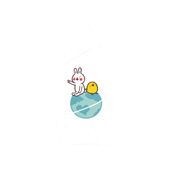 犀牛盾NX系列背板 - iPhone 11 Pro Max - 【聯名設計款】 - 懶散兔與啾先生 Lazy Rabbit and Mr.Chu - 小宇宙