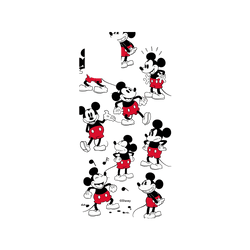 犀牛盾NX系列背板 - iPhone 12 mini - 【聯名設計款】 - 迪士尼-米奇 Mickey - Sticker-米奇的常態