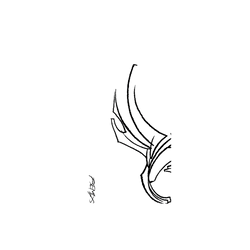犀牛盾Mod NX手機殼 - iPhone 13 mini - 【聯名設計款】 - REMIX - Sketchy Wing by @fromraytothebay
