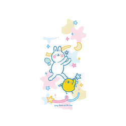 犀牛盾Mod NX手機殼 - iPhone 13 - 【聯名設計款】 - 懶散兔與啾先生 Lazy Rabbit and Mr.Chu - 魔法