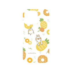 犀牛盾NX系列背板 - iPhone 13 Pro - 【聯名設計款】 - 懶散兔與啾先生 Lazy Rabbit and Mr.Chu - 鳳梨